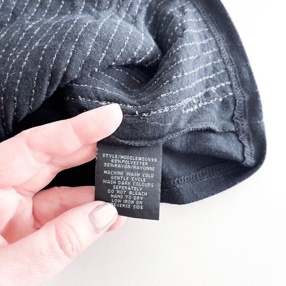 Impress Womens Tank Top Sequin Racerback Tunic Clear Black Size Small - Picture 3 of 7